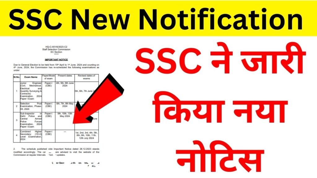 SSC New 4 Vacancy Notification